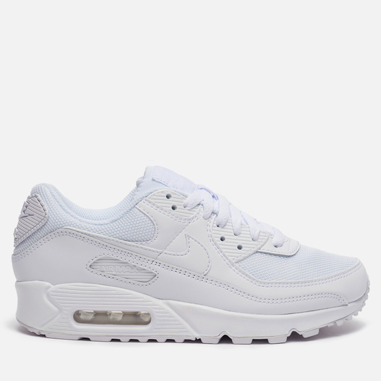 Женские кроссовки Nike Air Max 90 White/White/White/Wolf Grey