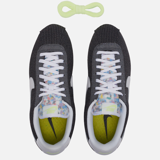 Мужские кроссовки Nike Cortez Basic Premium Recycled Canvas Iron Grey/White/Barely Volt