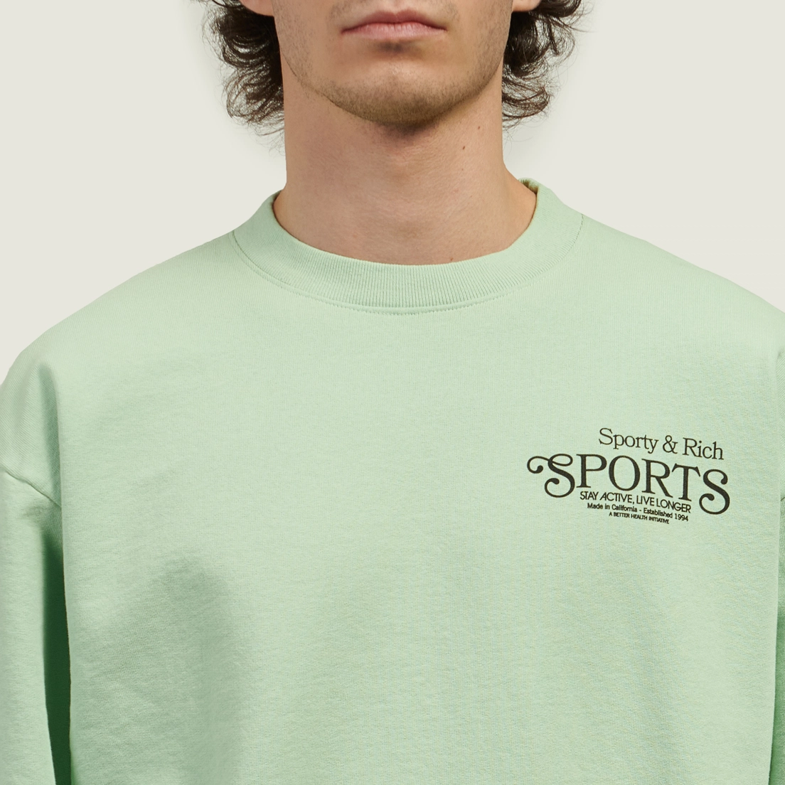 Sporty & Rich Мужская толстовка Bardot Sports Crewneck