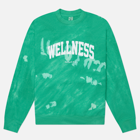 Женская толстовка Sporty & Rich Wellness Ivy Crewneck, цвет зелёный, размер S