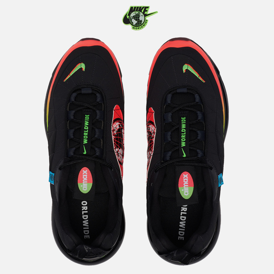 Мужские кроссовки Nike MX-720-818 Worldwide Pack Black/White/Green Strike/Flash Crimson