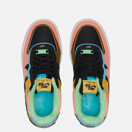 Женские кроссовки Nike Air Force 1 Shadow SE Solar Flare/Atomic Pink/Balightic Blue