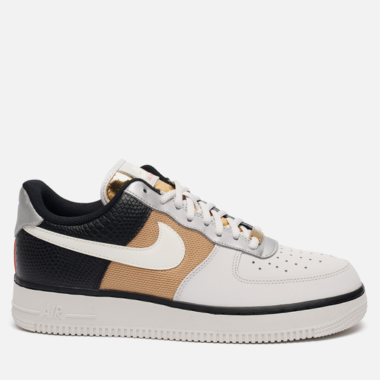 Женские кроссовки Nike Wmns Air Force 1 07 Vast Grey/Sail/Black/Metallic Gold