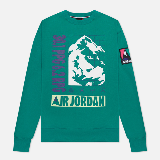 Мужская толстовка Jordan Mountainside Fleece Crew Neptune Green
