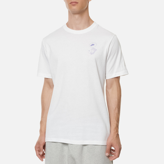 Мужская футболка Nike Footwear Destroyed BM White