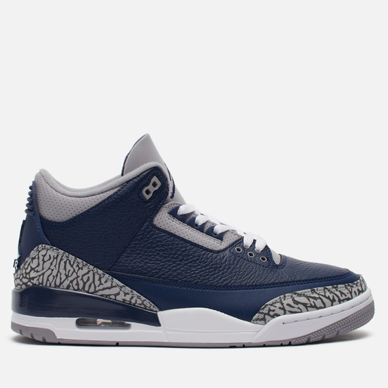 Мужские кроссовки Jordan Air Jordan 3 Retro Georgetown Midnight Navy/White/Cement Grey