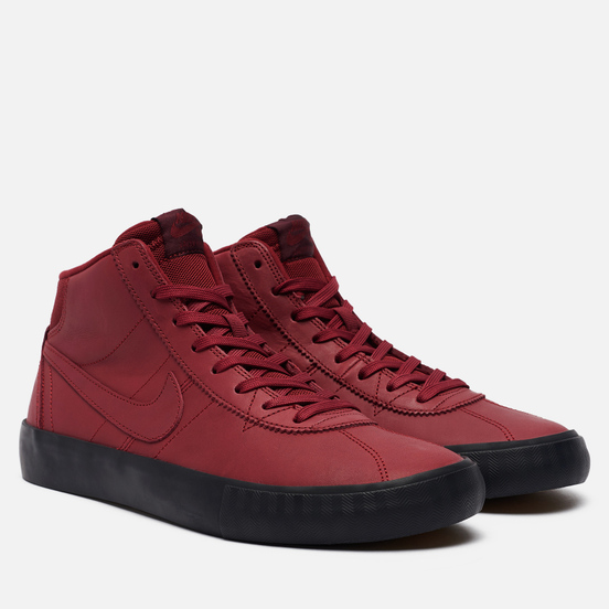 Мужские кроссовки Nike SB x Leo Baker Bruin High ISO Team Red/Night Maroon/Black