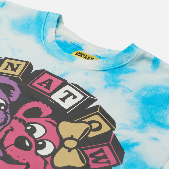 Мужская толстовка Chinatown Market Hypercute Crew Neck Blue Tie Dye