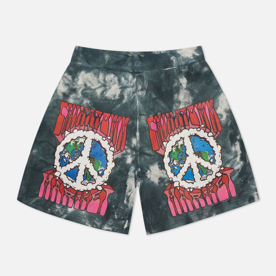 Мужские шорты Chinatown Market Peace On Earth Clouds Black Tie Dye