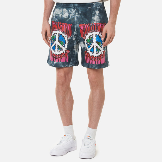 Мужские шорты Chinatown Market Peace On Earth Clouds Black Tie Dye