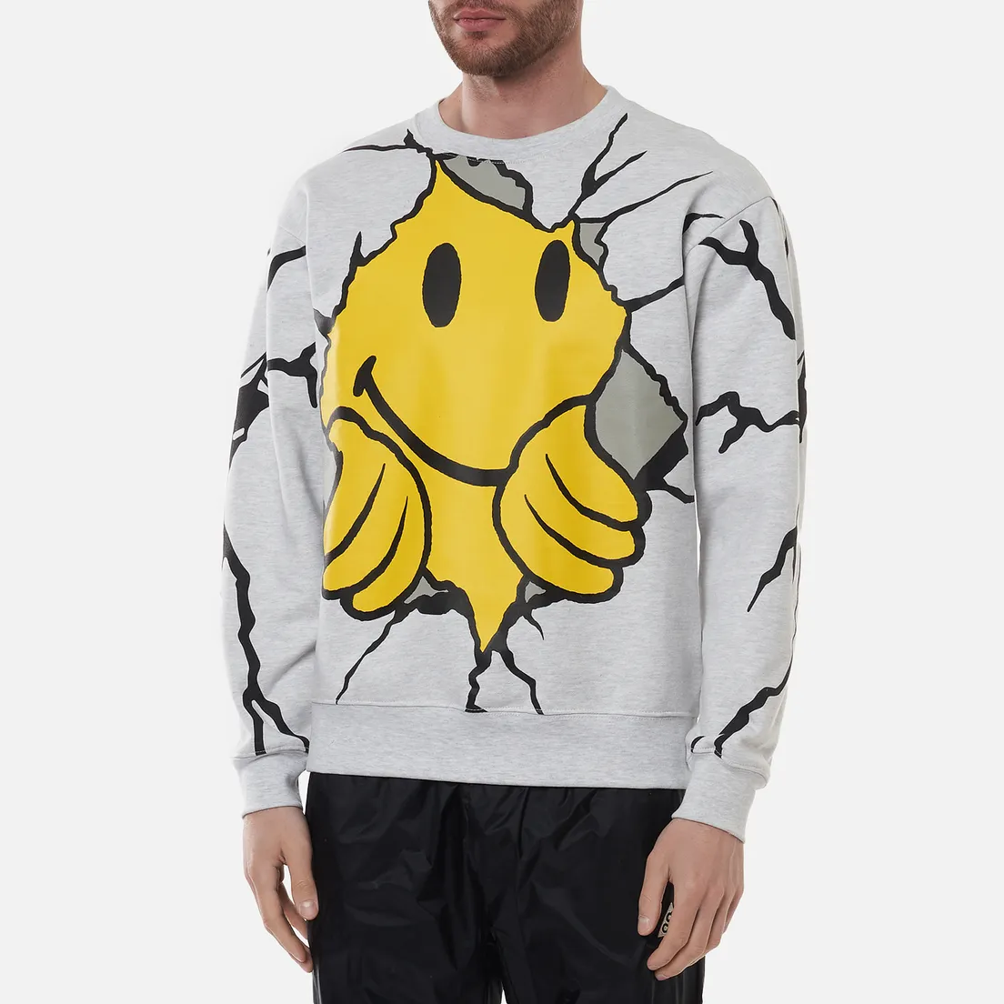 Chinatown Market Мужская толстовка Smiley Dry Wall Breaker Crew Neck