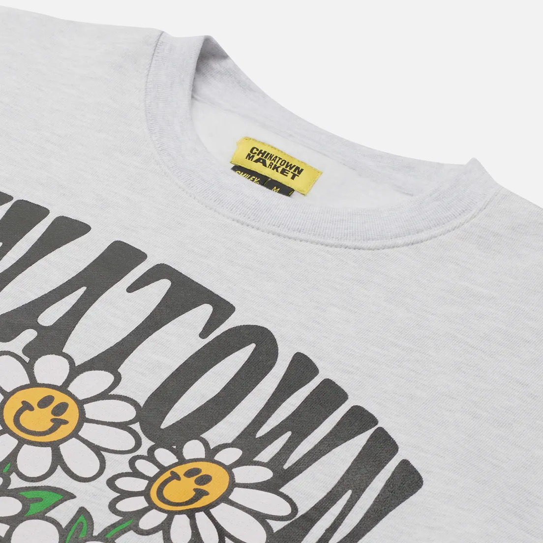 Chinatown Market Мужская толстовка Smiley Flower Power Crew Neck