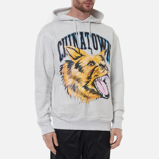 Мужская толстовка Chinatown Market Beware Sketch Hoodie Ash Grey