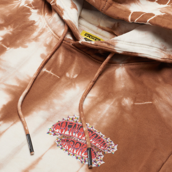 Мужская толстовка Chinatown Market Pop Rocket Tie-Dye Hoodie Brown Tie Dye