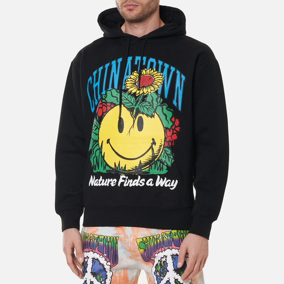 Мужская толстовка Chinatown Market Smiley Planter Hoody Black
