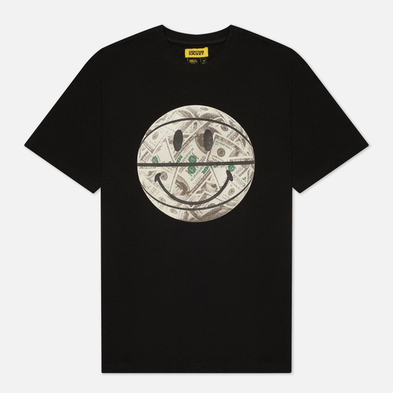 Мужская футболка Chinatown Market Smiley Money Line Ball Black