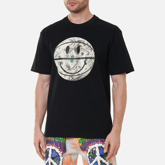 Мужская футболка Chinatown Market Smiley Money Line Ball Black