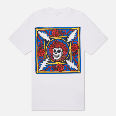 Мужская футболка Chinatown Market x Grateful Dead Border Bandana Sewn, цвет белый, размер L