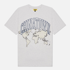 Мужская футболка Chinatown Market Global Citizen Heat Map Uv Arc Ash Grey