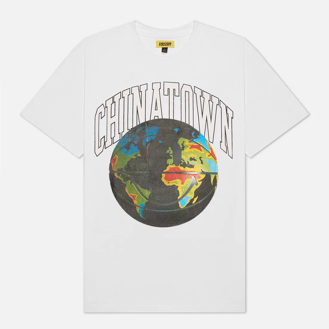 Chinatown Market Мужская футболка Smiley Global Citizen Heat Map Bball