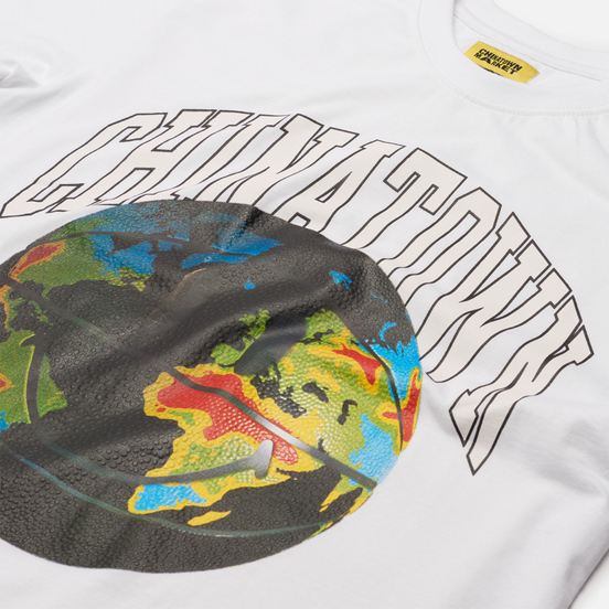 Мужская футболка Chinatown Market Smiley Global Citizen Heat Map Bball White