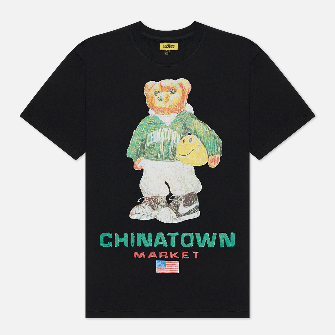 Chinatown Market Мужская футболка Smiley Sketch Basketball Bear