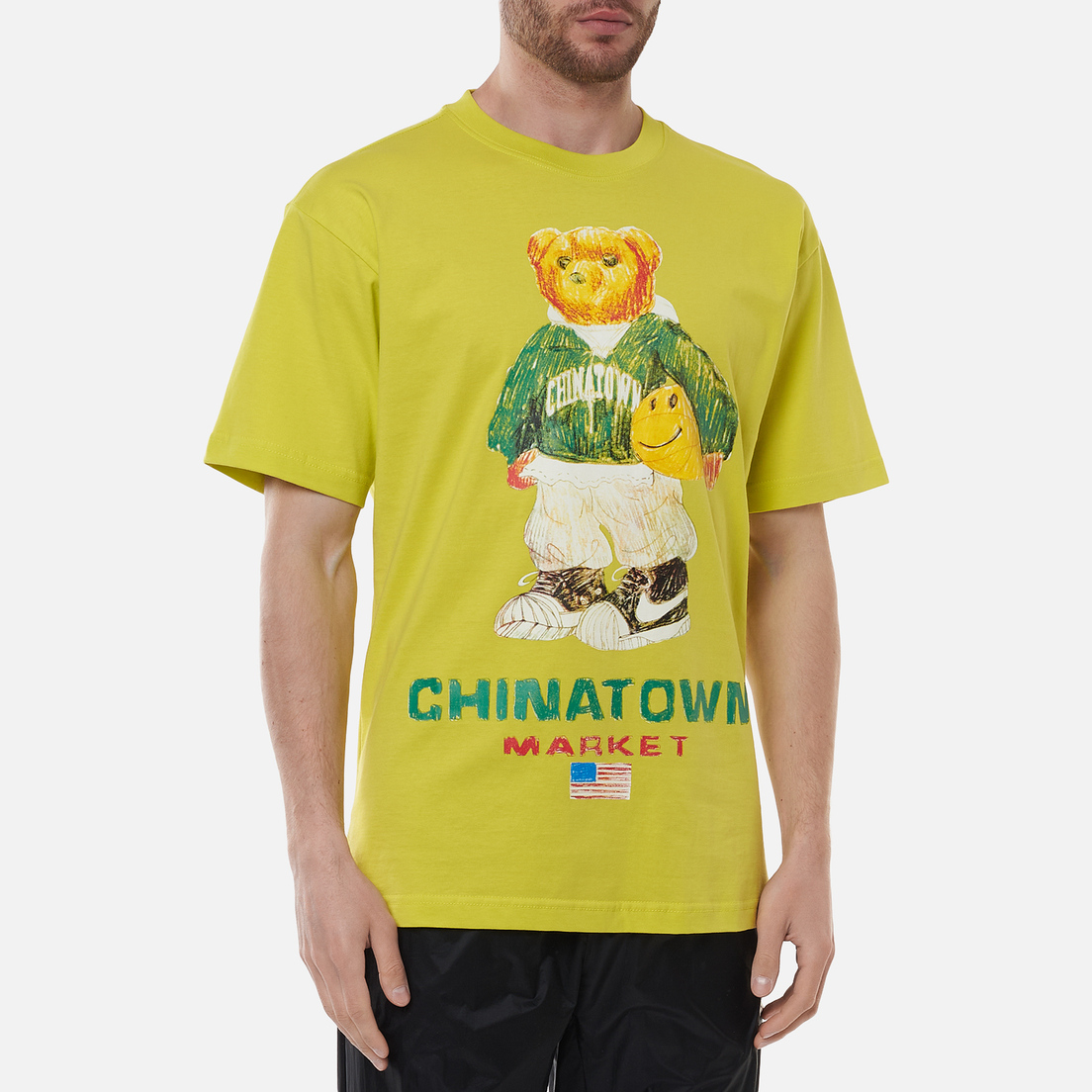 Chinatown Market Мужская футболка Smiley Sketch Basketball Bear
