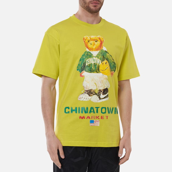 Мужская футболка Chinatown Market Smiley Sketch Basketball Bear Yellow