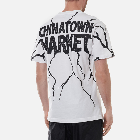 Мужская футболка Chinatown Market Smiley Dry Wall Breaker White