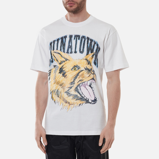 Мужская футболка Chinatown Market Beware Sketch White