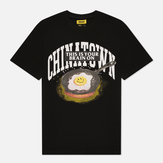 Мужская футболка Chinatown Market Smiley Brain On Fried Black