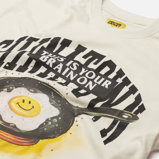 Мужская футболка Chinatown Market Smiley Brain On Fried Cream