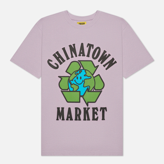 Мужская футболка Chinatown Market Recycle Global Purple