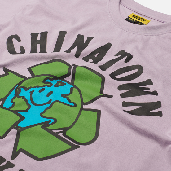 Мужская футболка Chinatown Market Recycle Global Purple