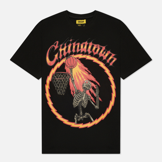 Мужская футболка Chinatown Market Skelly World Tour Black