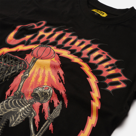 Мужская футболка Chinatown Market Skelly World Tour Black