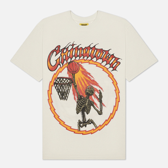Мужская футболка Chinatown Market Skelly World Tour Cream