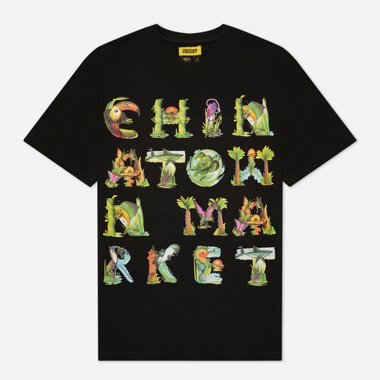 Мужская футболка Chinatown Market Watercolor Sea Creatures Black