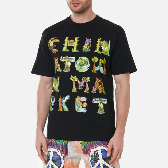 Мужская футболка Chinatown Market Watercolor Sea Creatures Black