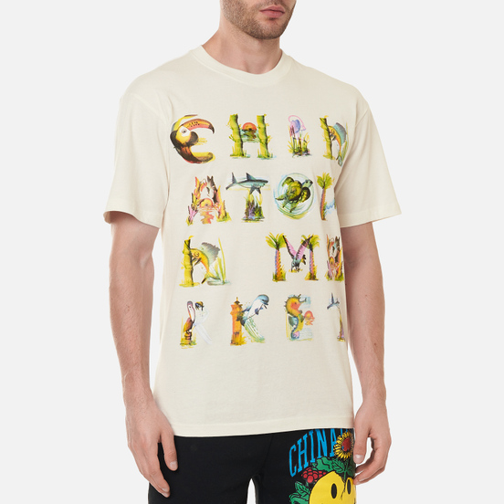Мужская футболка Chinatown Market Watercolor Sea Creatures Cream
