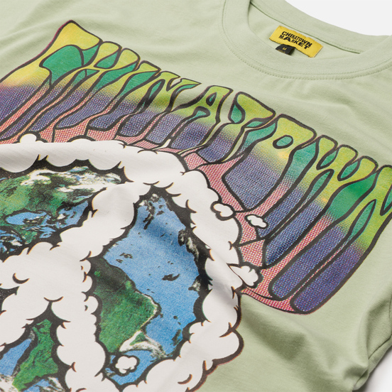 Мужская футболка Chinatown Market Peace On Earth Clouds Tea Green