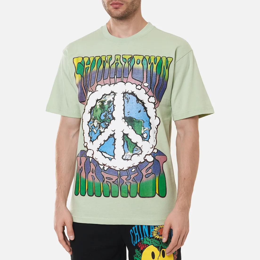 Chinatown Market Мужская футболка Peace On Earth Clouds