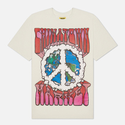 Мужская футболка Chinatown Market Peace On Earth Clouds Cream