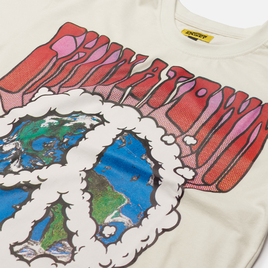 Мужская футболка Chinatown Market Peace On Earth Clouds Cream