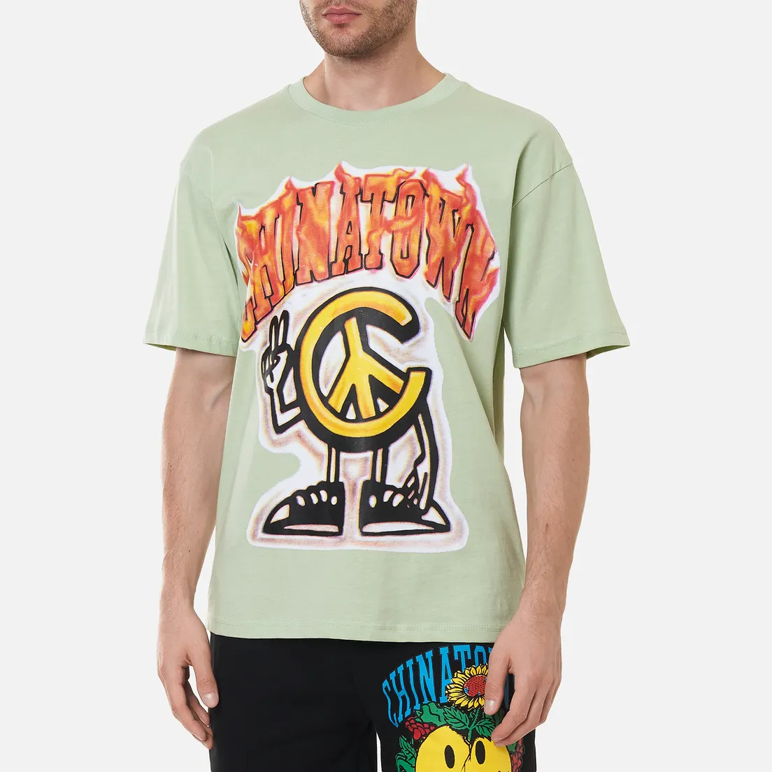 Chinatown Market Мужская футболка Peace Guy Flame Arc