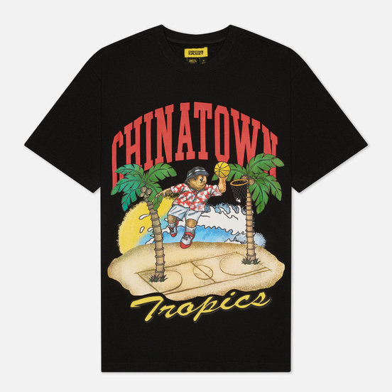 Мужская футболка Chinatown Market Dunking Bear By The Water Black
