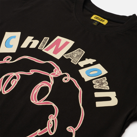 Мужская футболка Chinatown Market Smiley Tape Player Black