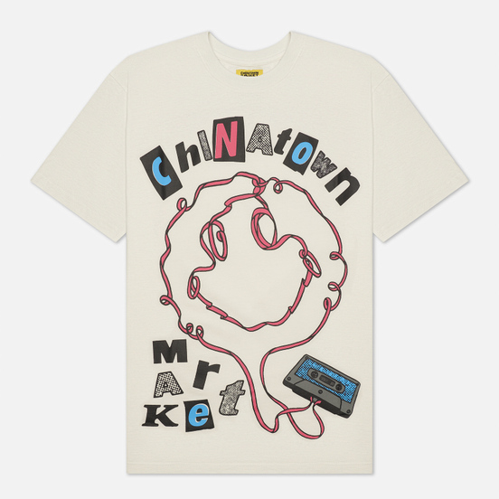Мужская футболка Chinatown Market Smiley Tape Player Cream