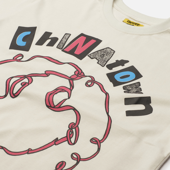 Мужская футболка Chinatown Market Smiley Tape Player Cream