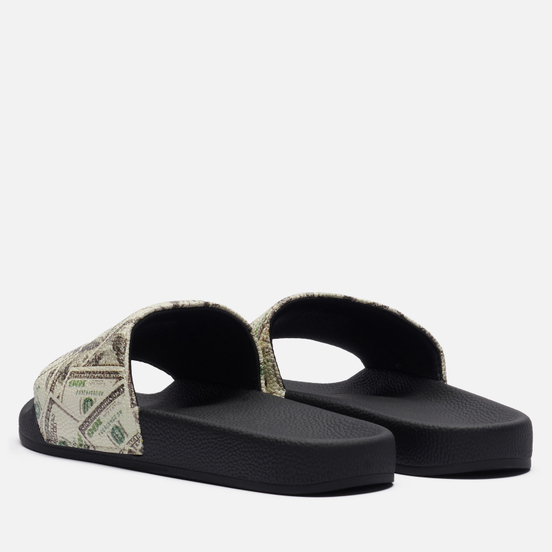 Сланцы Chinatown Market Smiley Money Line Slides Black